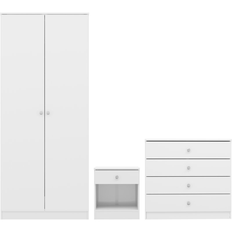 Denver Piece Bedroom Set, White