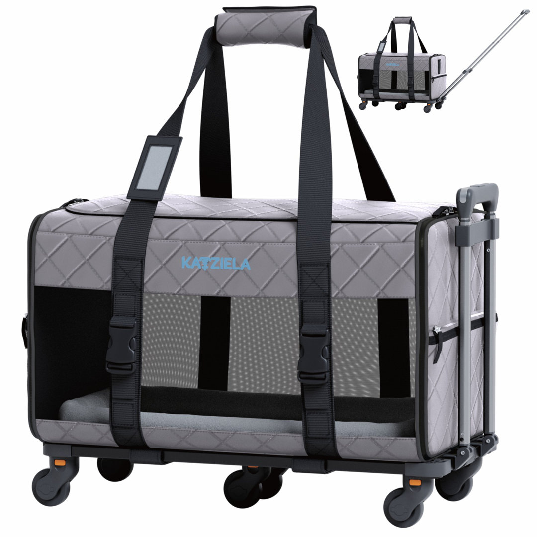Tucker Murphy Pet Glatzmayer Pet Carrier With Removable Wheels And Telescopic Handle Tucker Murphy Pet™