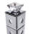 Busch 12 in. H Glass Tabletop Candle Accessories Holder with Candle Included