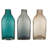 3 Piece Green/Moss/Peach Glass Table Vase Set-19722931