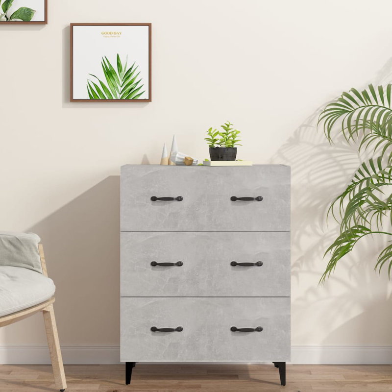 Valjean 69.5cm W 6 - Drawer Chest of Drawers, Grey