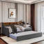 Lit de jour avec couchette Gata Upholstery, lumières DEL, tête de lit avec rangement -867937476