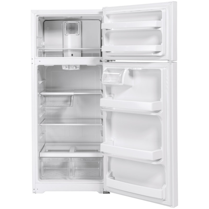 GE® 17.5 Cu. Ft. Top-Freezer Refrigerator, White
