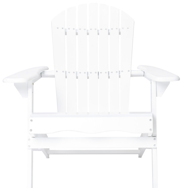Wood Chair, Foldable, White, With A Natural Appeal Folding Rustic Look, 35.82" Deep, Comfortable, White