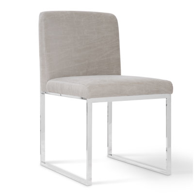 Frozen Fabric Upholstered Side Chair