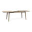 Table en bois, extensible, grise - crée une atmosphère de salle à manger confortable