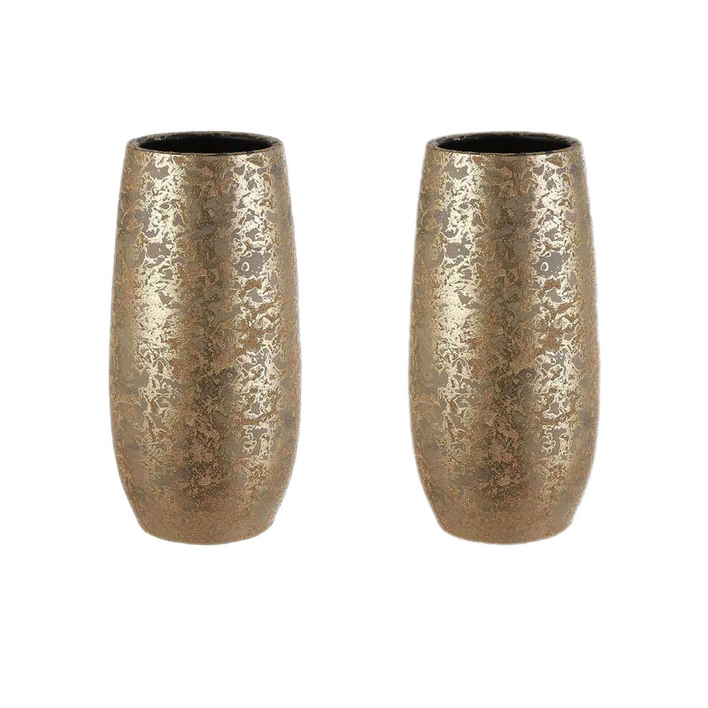 Chriselda Terracotta Table Vase, 35cm H x 17cm W x 17cm D