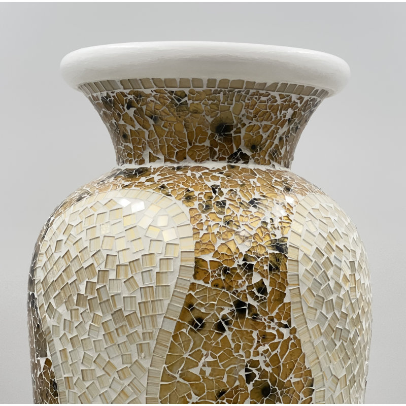 Handmade Terracotta Floor Vase, 24" H x 10" W x 10" D