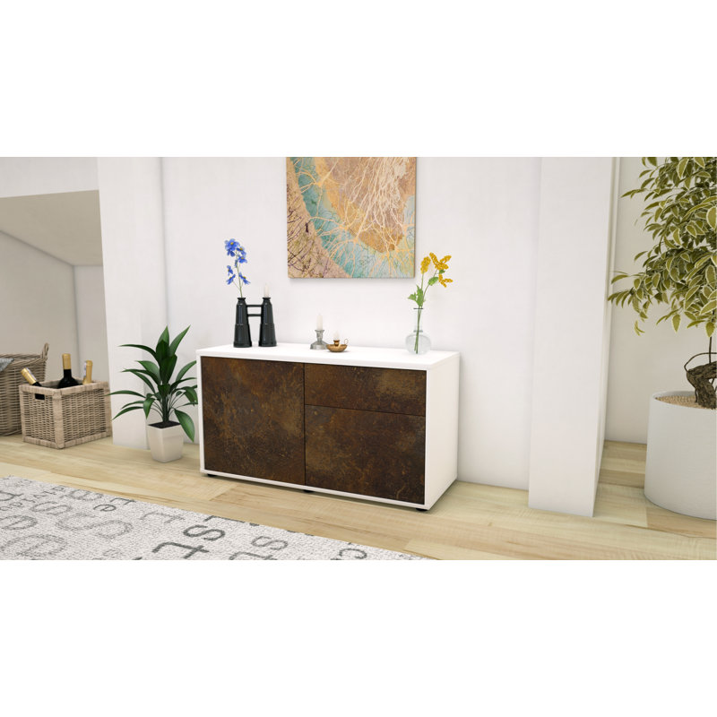 Montrose Sideboard, White/Dark brown