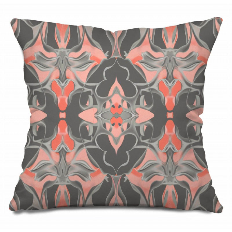 Coussin réversible Floral Art, H 26 po x l 26 po