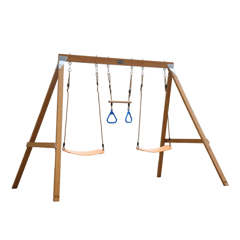 A-Frame Wooden Swing Set