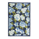 Plow & Hearth Hydrangeas Hand-Hooked Blue Area Rug & Reviews | Perigold
