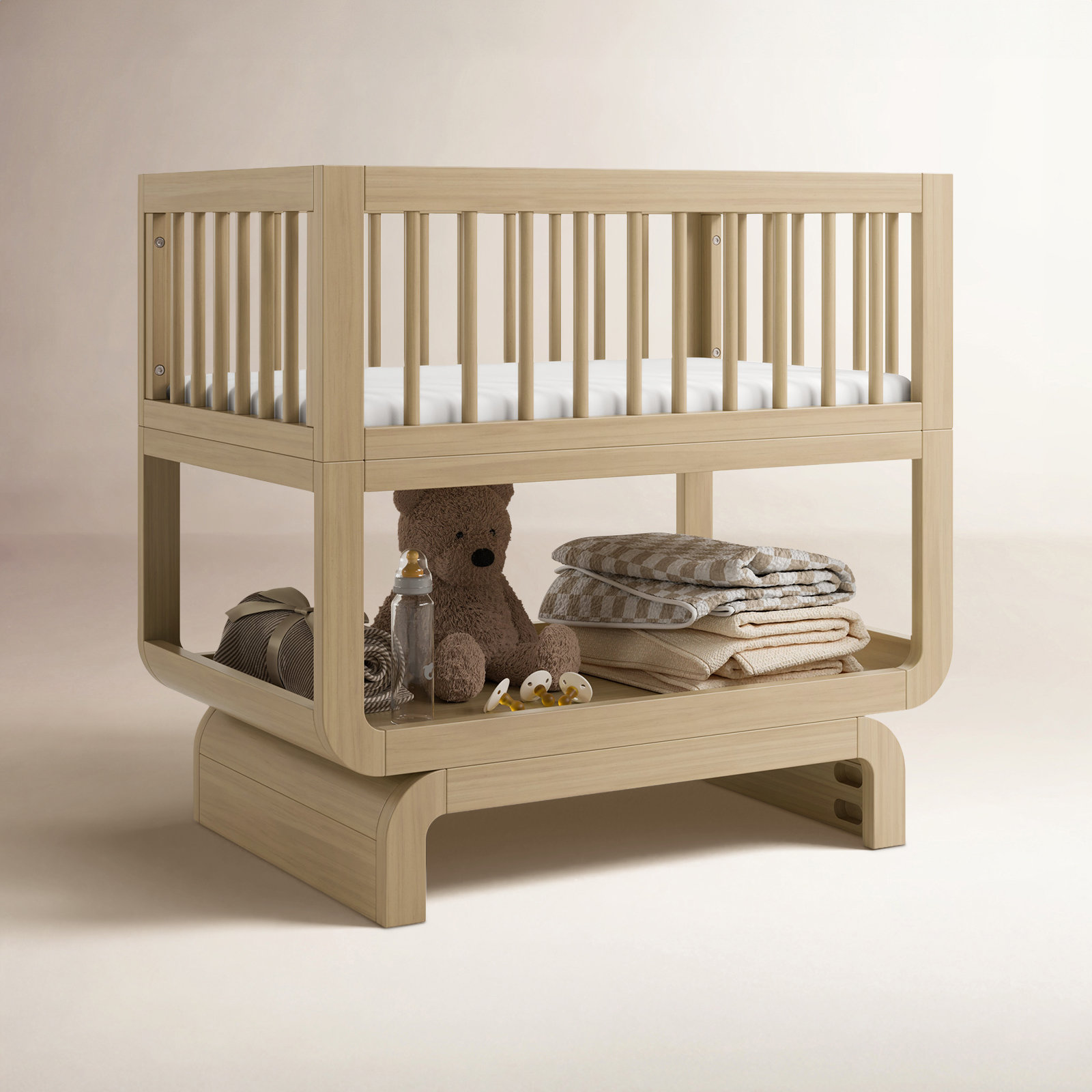 Santorini Convertible Bassinet, Driftwood