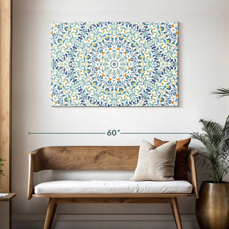 Mandala délicat Kerner, H 30 po x l 45 po