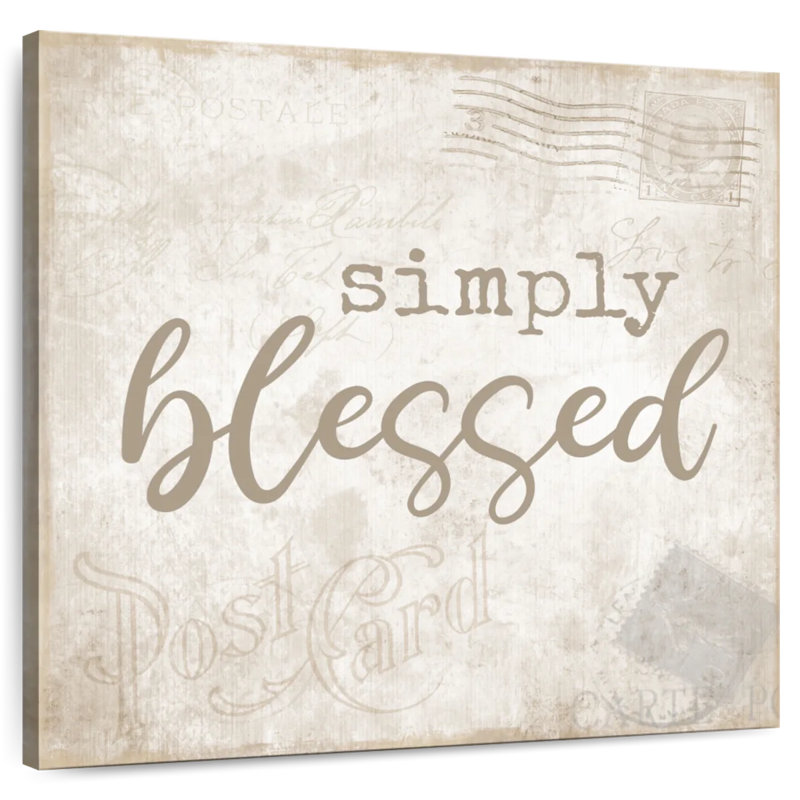 Tergel Postcard Blessed, 30" H x 30" W