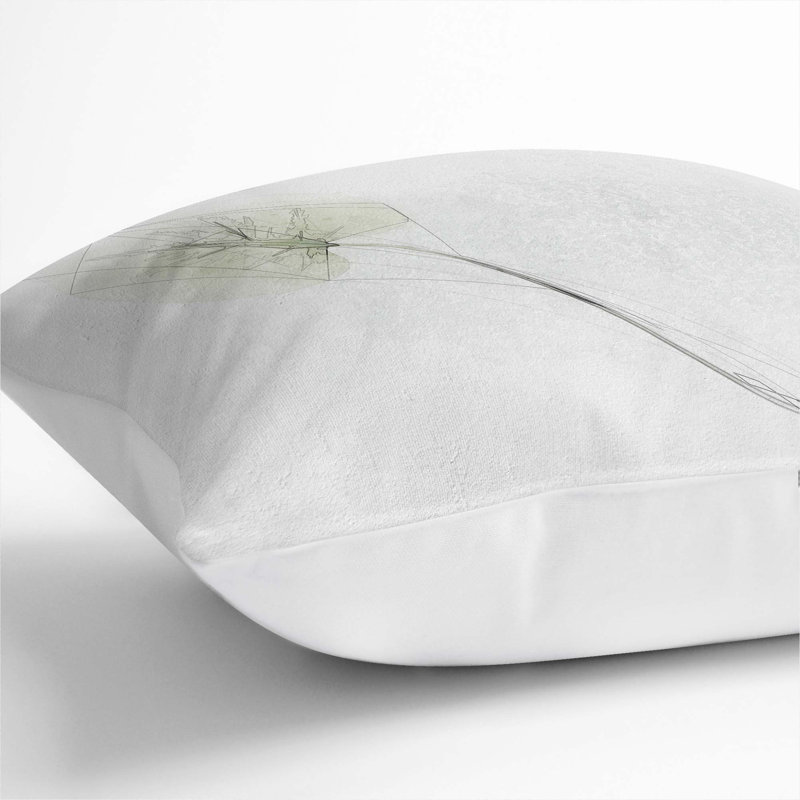 Square Throw Cushion, White, 55cm H x 55cm W x 20cm D