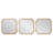 Three-Piece Square Wall Mirror Set