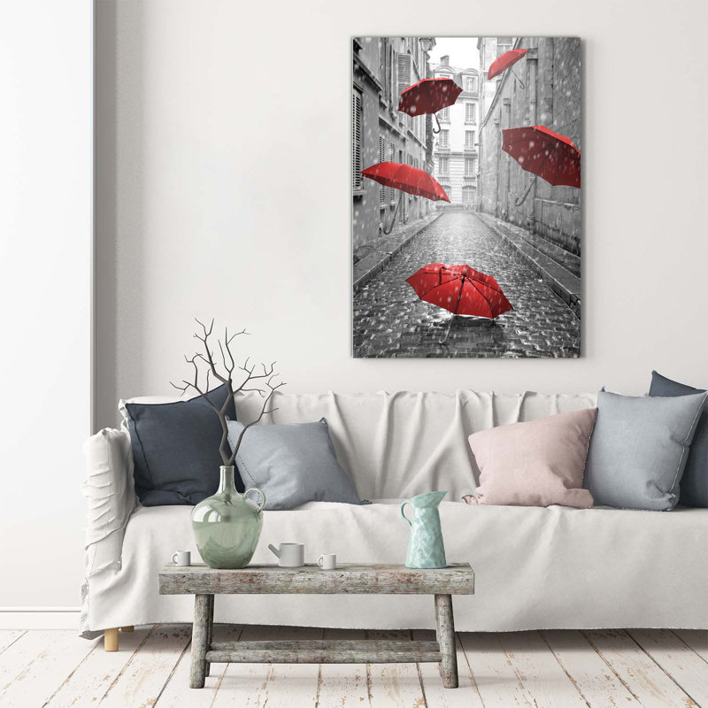 Parasol France - Wrapped Canvas Print