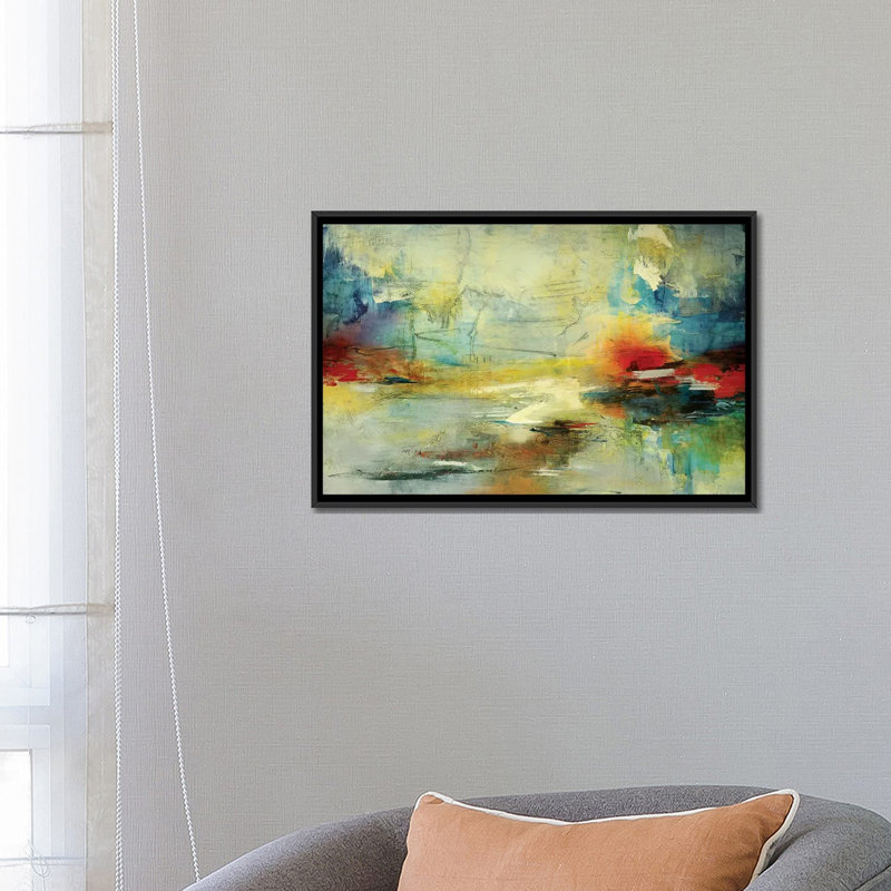 «Invierno», reproduction sur toile, H 18 po x l 26 po x P 1,5 po, Toile avec cadre noir