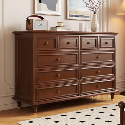 Armoire d'appoint en bois manufacturé noyer foncé