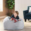 Fauteuil à billes gris - Housse sophistiquée et confortable l 35,01 po x H 24,84 po pour un nettoyage pratique