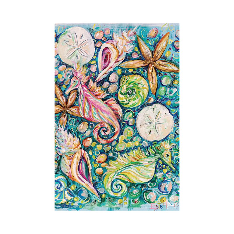 Conchology 1 Piece Painting on Canvas, 101.6 cm H x 66.04 cm W x 1.91 cm D, Wrapped Canvas