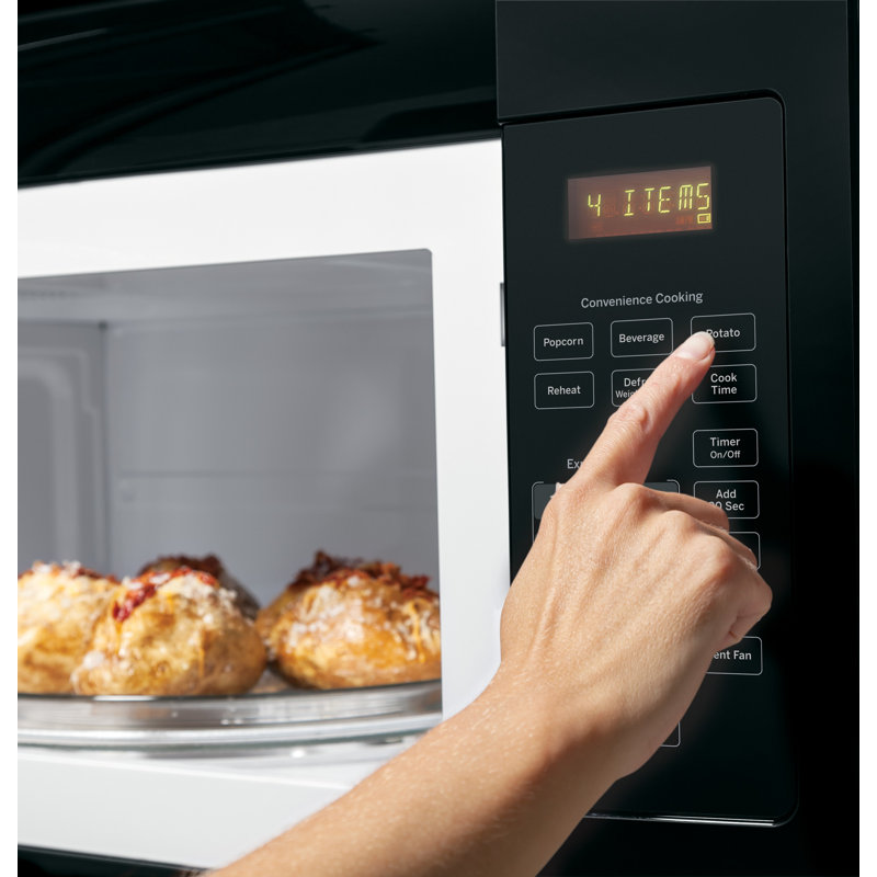 GE® 1.6 Cu. Ft. Over-the-Range Microwave Oven, Black