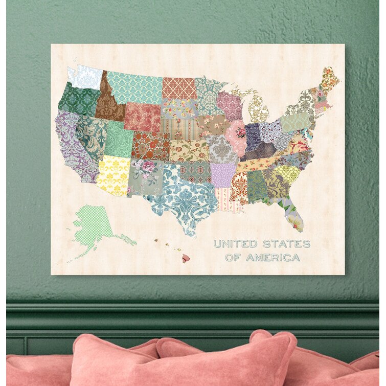 United States Of America - Wrapped Canvas Art Prints