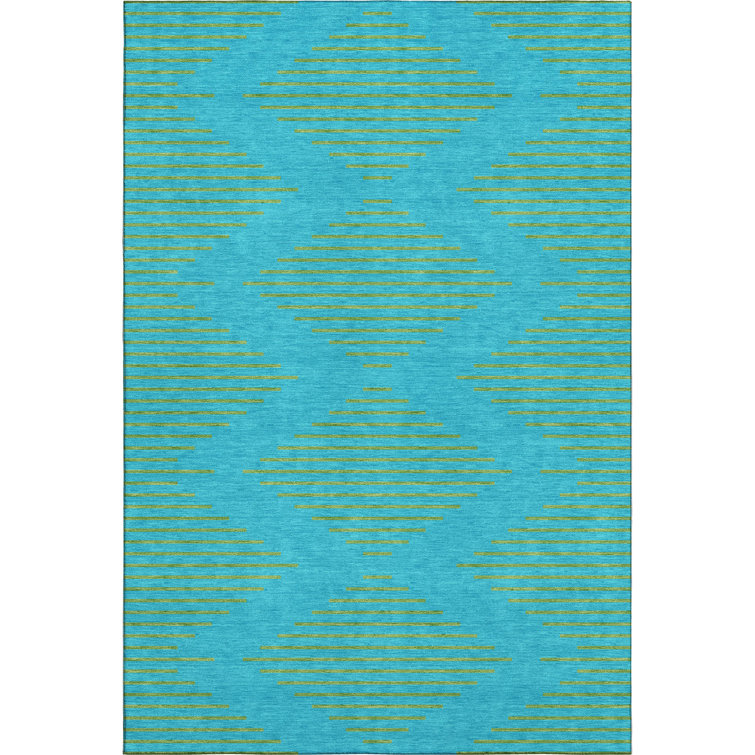 Premium Machine Washable Jahnke AMF1017 Geometric Rug