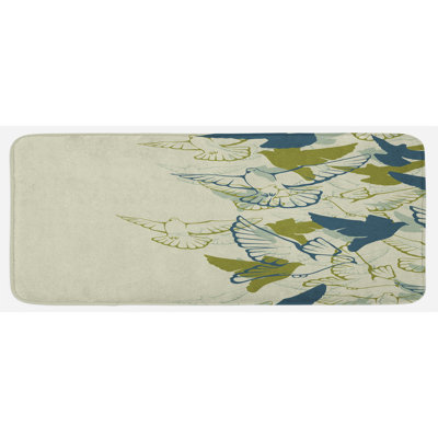 Tapis de cuisine oiseaux