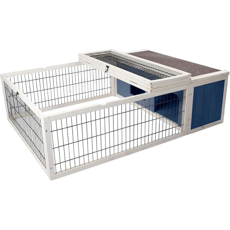 Cage pour petits animaux Frido, Bleu / blanc