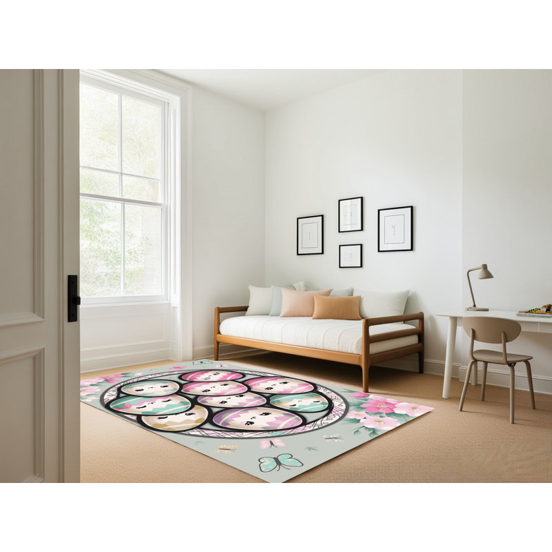 Tapis de vacances de Pâques The Holiday Aisle®, Rectangulaire 7 pi x 10 pi
