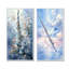 Flûte musicale vol bleu ciel - ensemble de 2 reproductions d'art mural musical-102584848-102584851