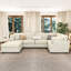 Canapé modulaire 6 pièces avec repose-pieds mobile-133679301