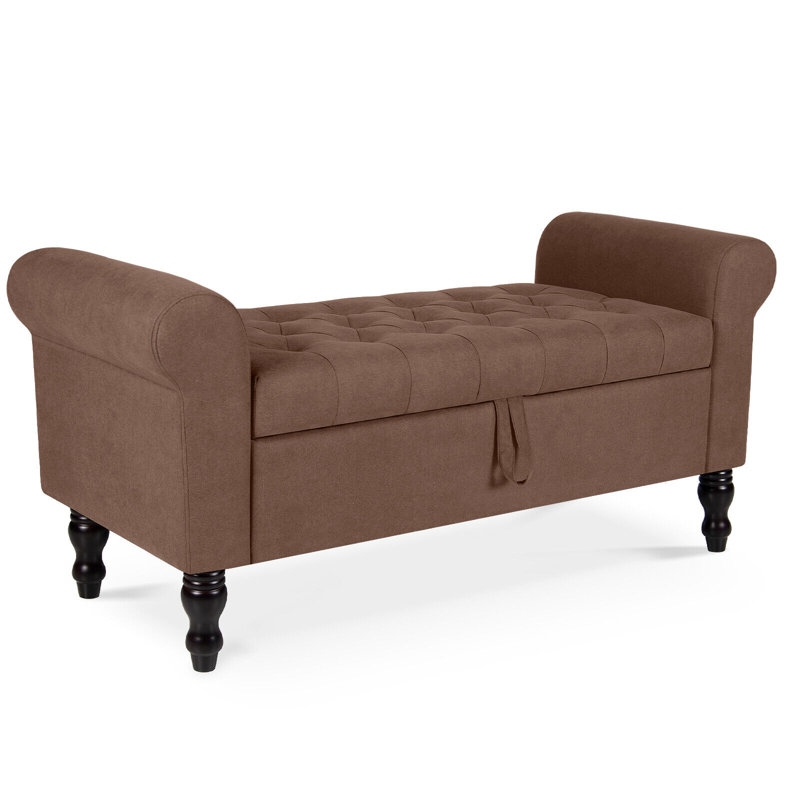 Banc de rangement Dody, Brun