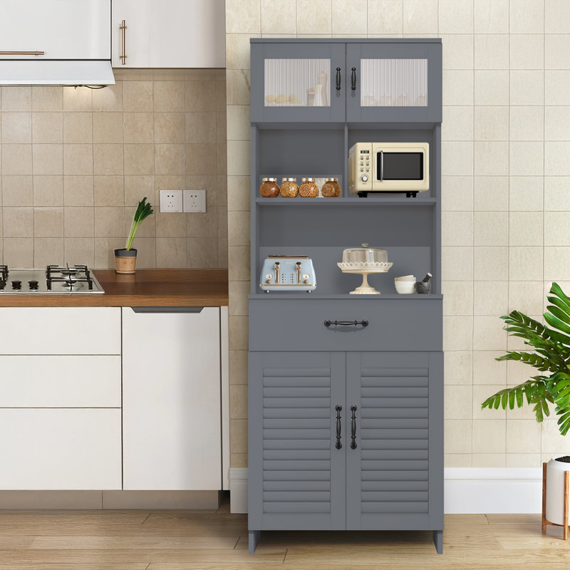 Armoire de rangement autoportante pour salle de bain, Blanc