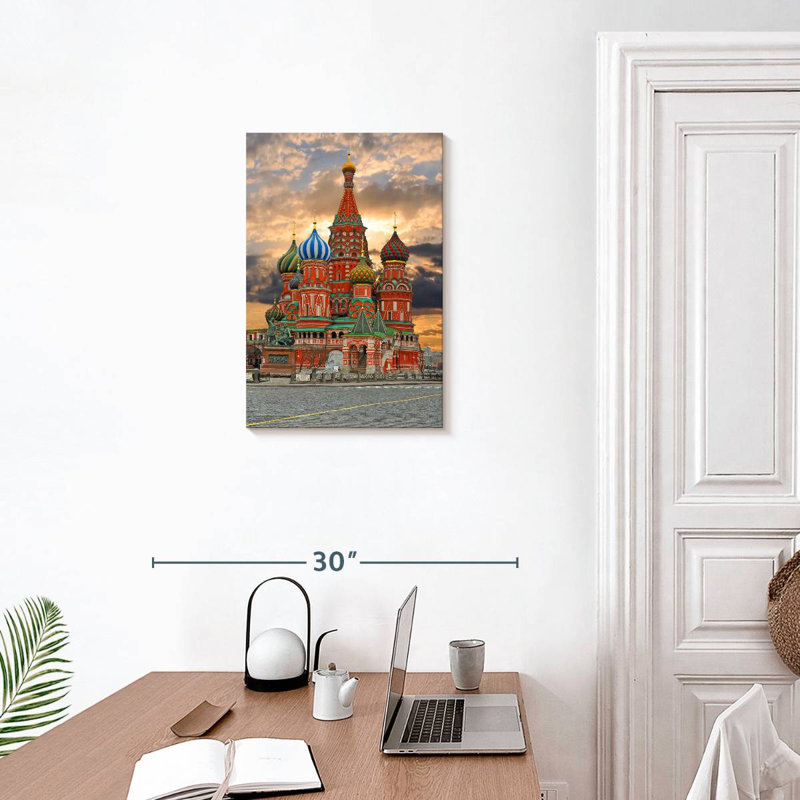 Cathédrale Saint-Basile de Nicci, Moscou, H 24 po x l 16 po
