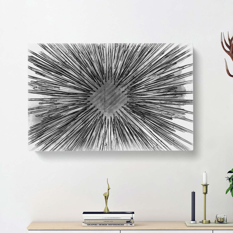 Explosion Of Joy In Abstract - Wrapped Canvas Print, 35cm H x 50cm W x 3cm D