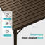 Pergola en métal avec système de drainage intégré, toit en acier galvanisé-137458095-137458101