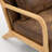 25.6'' Wide Mid Century Upholstered Solid Wood Accent Chair with an Extra Pillow-1319646576