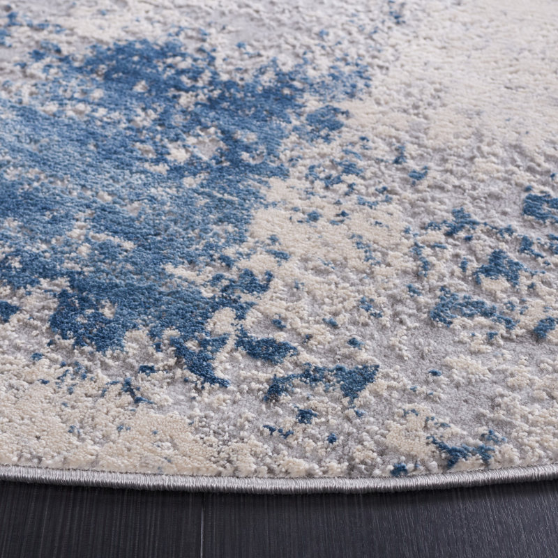 Kulig Performance Abstract Rug, Round 6'7"