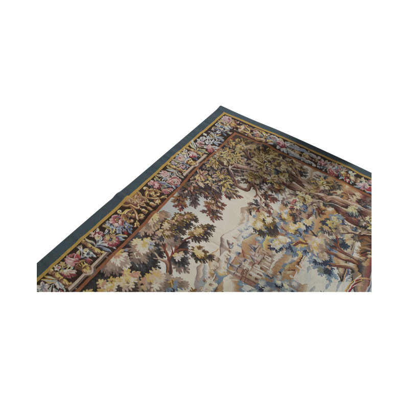 Hand-Knotted High-Quality Brown and Brown Area Rug