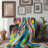 Eclectic Euphoria Stripes Throw Blanket-1878662999