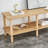 Modern 2-Tier TV Stand For Living Room Furniture,Rectangular Centre Table With Open Storage Shelf,Rounded Rubberwood Legs,Stable And Durable,Easy Assembly-2035114020
