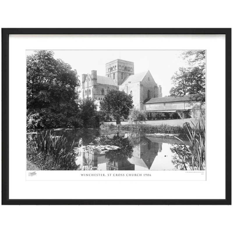 Winchester, St Cross Church 1906 by Francis Frith - Single Picture Frame Print, 28cm H x 36cm W x 2.3cm D