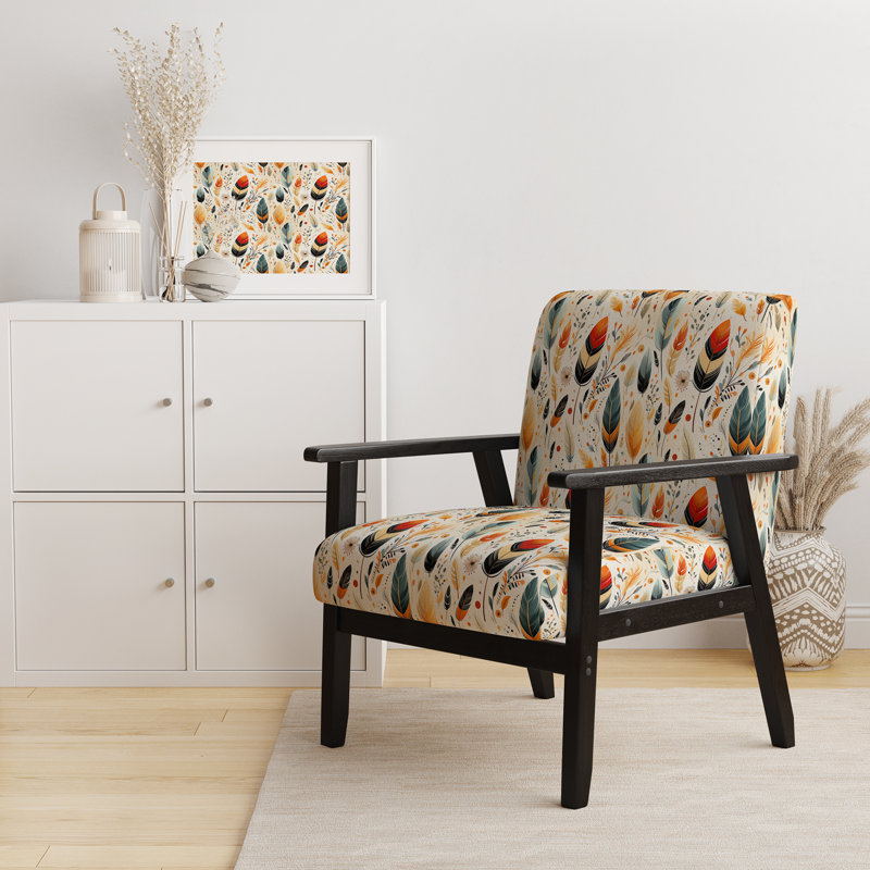 Fauteuil de style bohème et éclectique rembourré Artistic Nomad