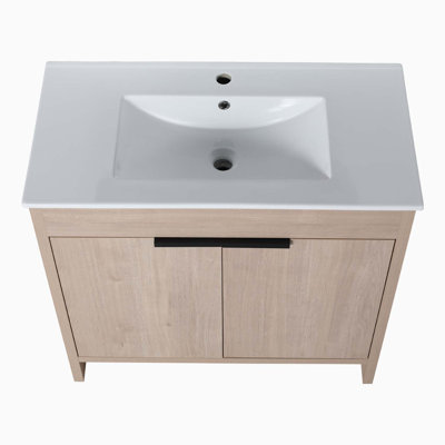 Joris 36'' Single Bathroom Vanity with Manufactured Wood Top