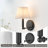Costa 1 - Light 7''W Dimmable Iron ETL Armed Sconce With White Linen Shade-1048693394