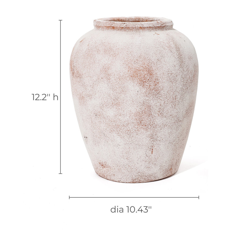 12.2'' Handmade Terracotta Table Vase