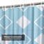 Rideau de douche imperméable bleu marine, rideaux de douche pour la salle de bain avec 12 crochets-129044195